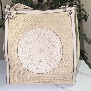 ❤️‍🔥SUPER DEAL❤️‍🔥Steve Madden Beige Woven Tote Bag
